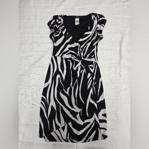 JFW Just For Wraps Zebra Pattern Maxi Dress Size | Size L
